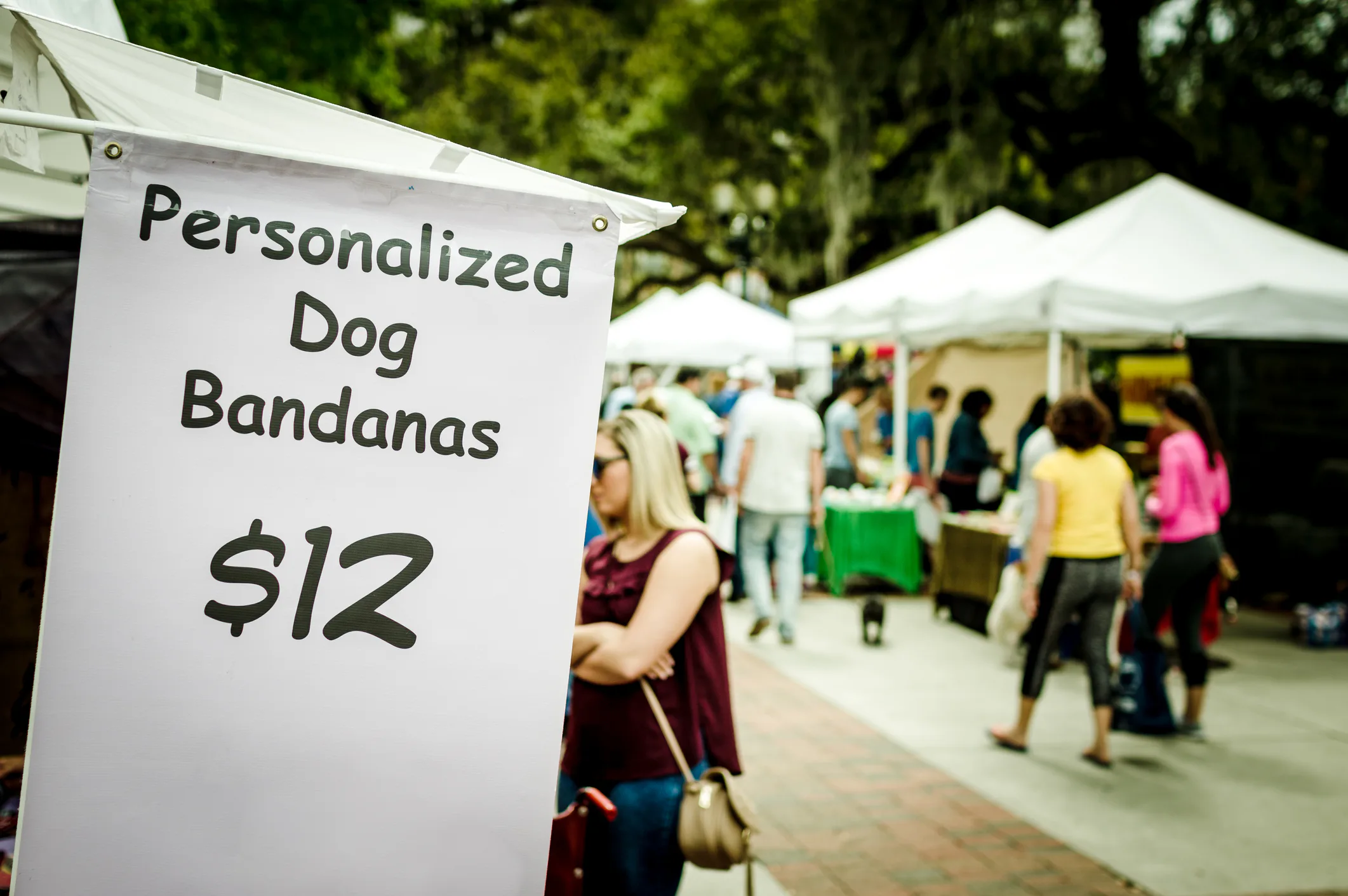 Farmers market at Lake Eola